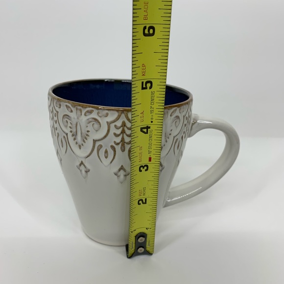 American Atelier Granada Set Of Four Stoneware Mugs Glazed Ceramic - Picture 13 of 16